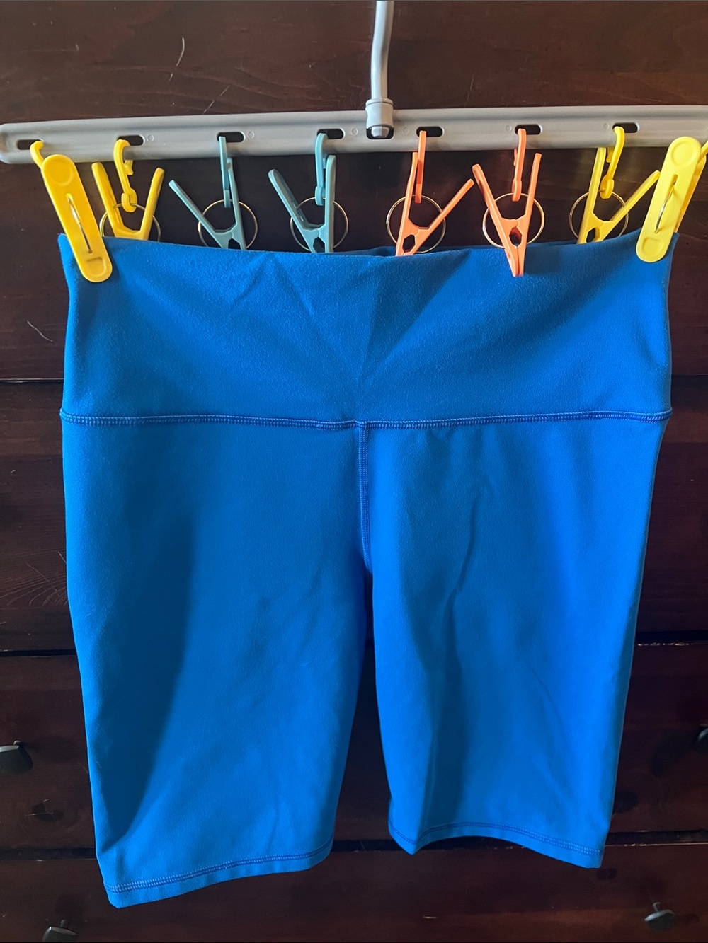 Fabletics Electric Blue Bike Shorts - Picture 2 of 4